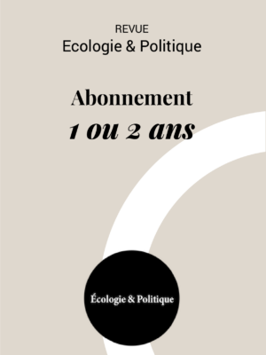 Abonnement Ecologie & Politique - France - Particuliers