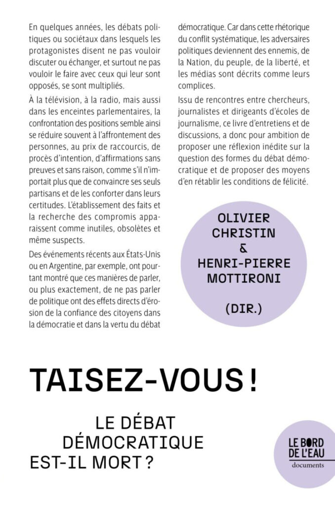 « Taisez-vous ! » Le débat démocratique est-il mort ?