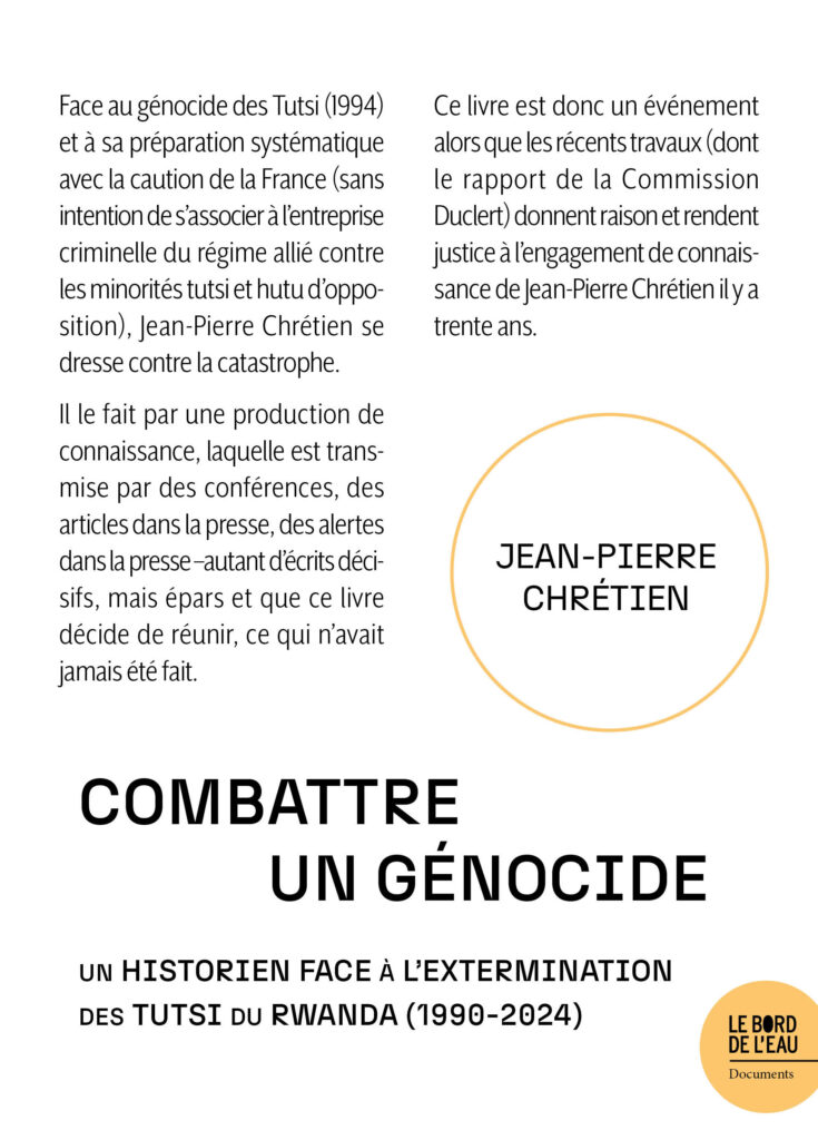 Combattre un génocide