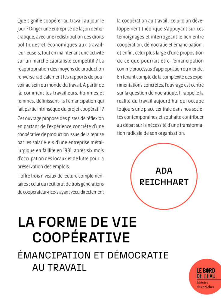 La forme de vie coopérative