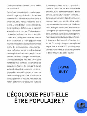 L’écologie peut-elle être populaire ?