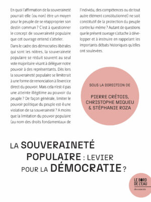 La souveraineté populaire : levier pour la démocratie ?