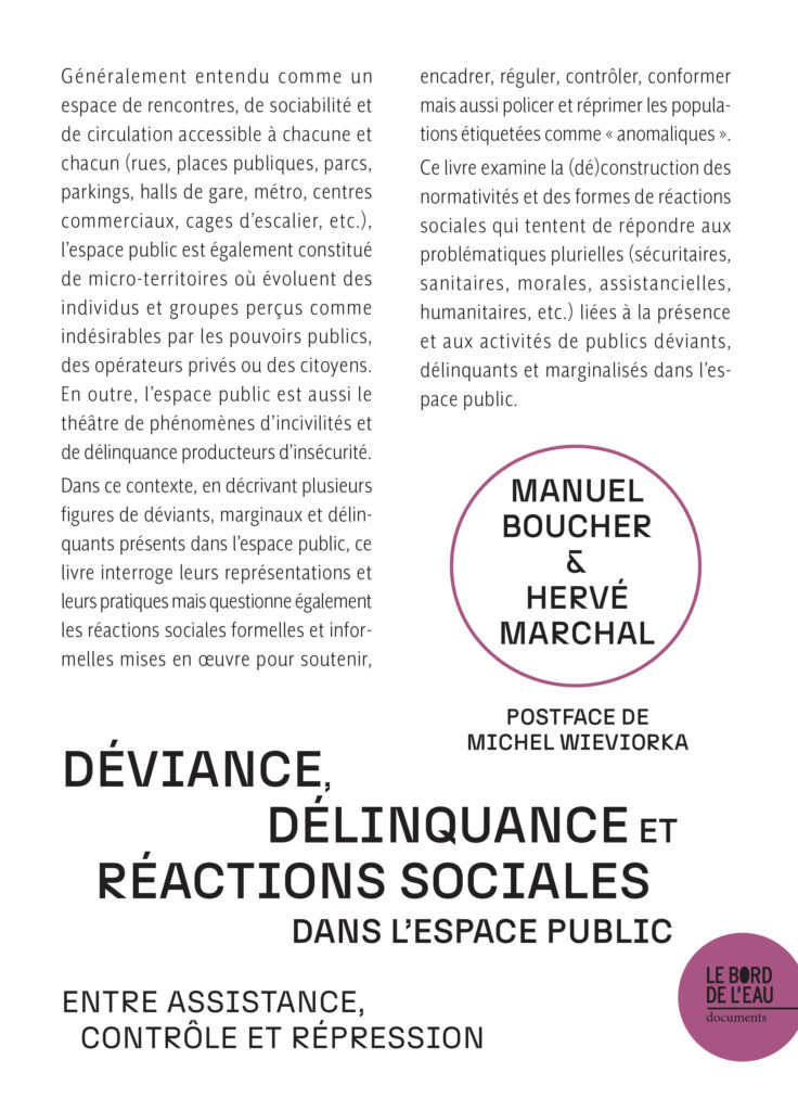 Déviance, délinquance et réactions sociales dans l'espace public