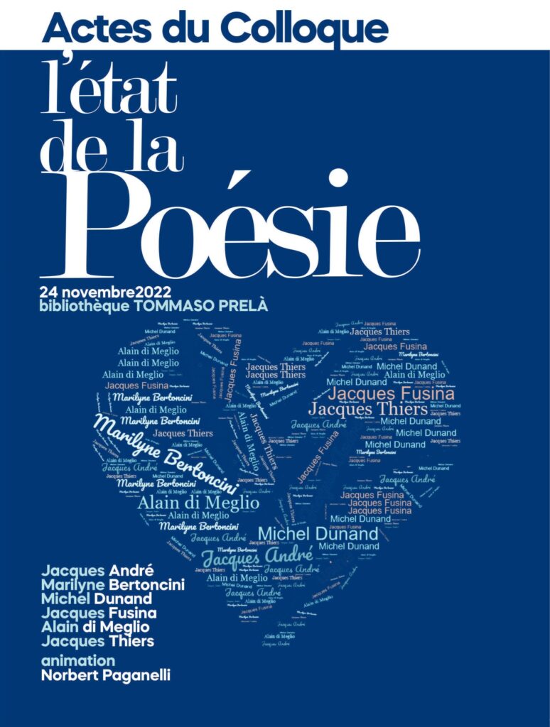 Actes du Colloque : Etat de la poésie contemporaine