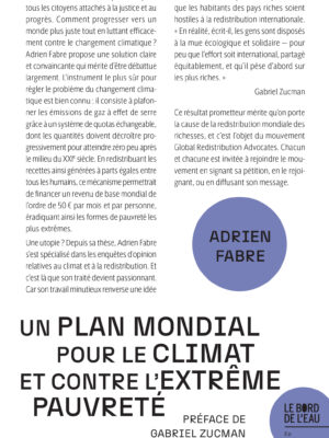 Un Plan mondial pour le climat et contre l’extrême pauvreté
