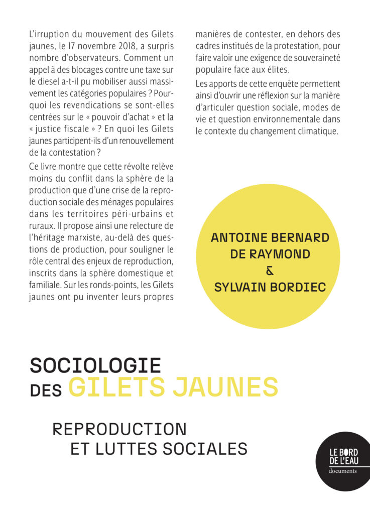 Sociologie des Gilets jaunes : reproduction et luttes sociales