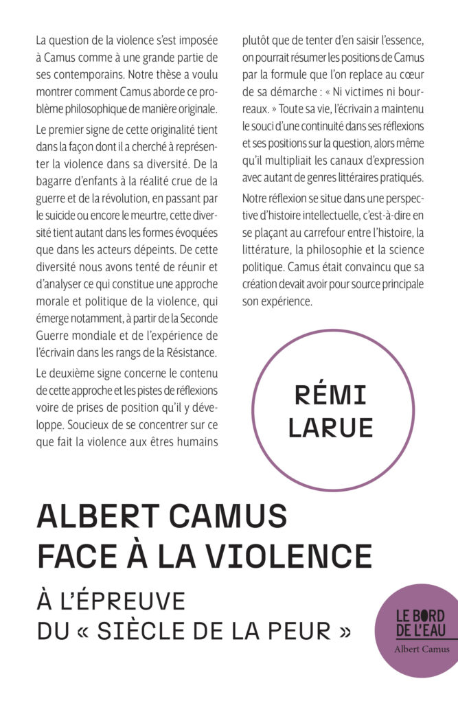Albert Camus face à la violence
