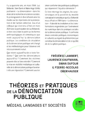 Théories et pratiques de la dénonciation publique